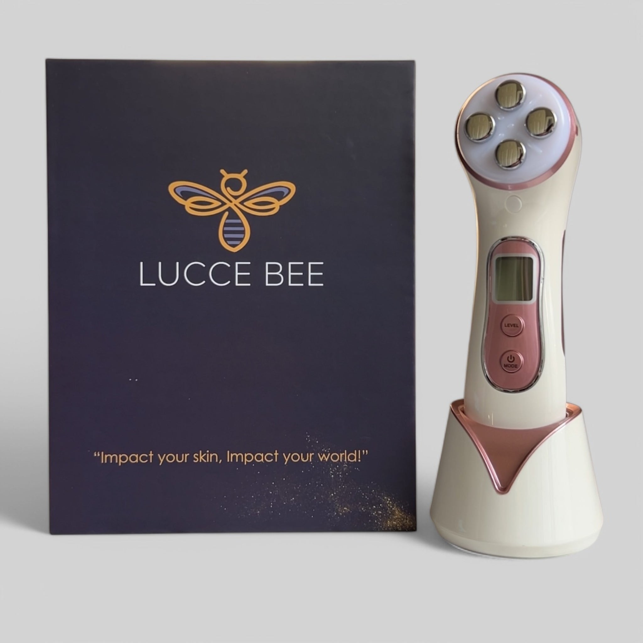 Lucce Bee Skincare Device with Elegant Packaging – Advanced Facial Tool for Anti-Aging, Firming, Lifting, and Rejuvenating Skin