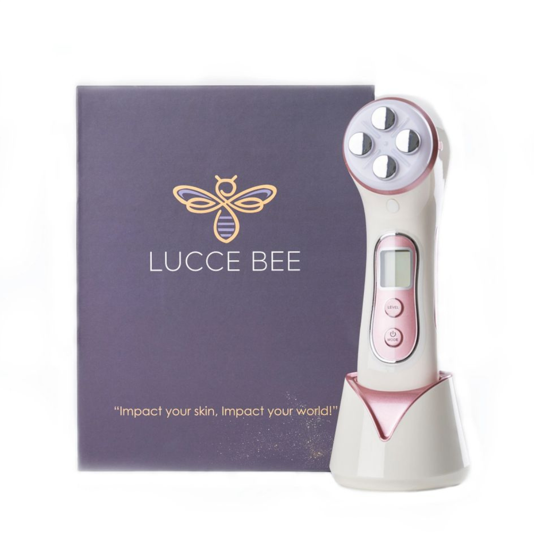 Lucce Bee Skincare Device with Packaging – Anti-Aging LED Facial Tool for Lifting, Firming, and Skin Renewal – Perfect for At-Home or Spa Routines