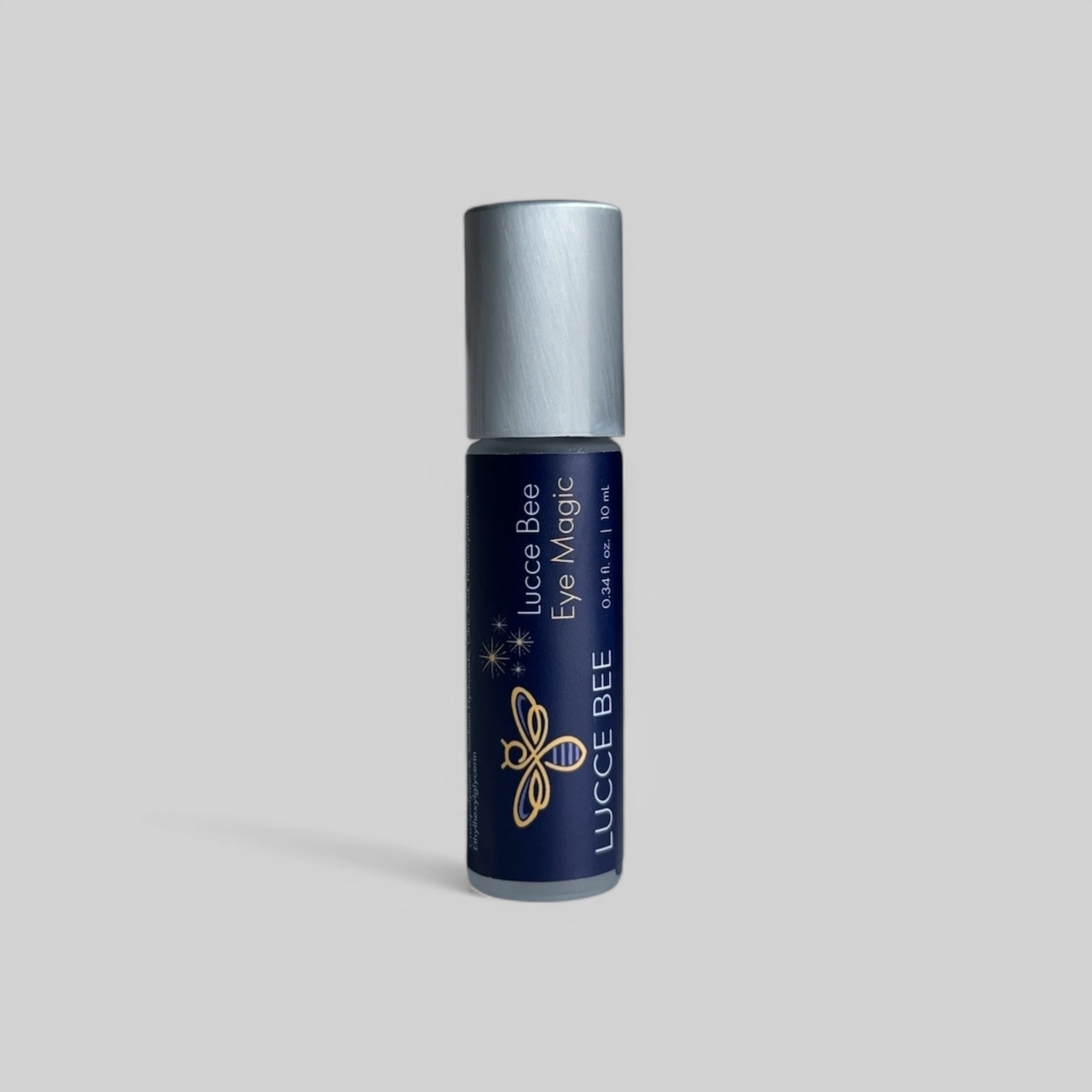 Lucce Bee Eye Magic – Anti-Aging Eye Treatment with Cooling Roller for Reducing Puffiness, Dark Circles, and Fine Lines (10 ml)