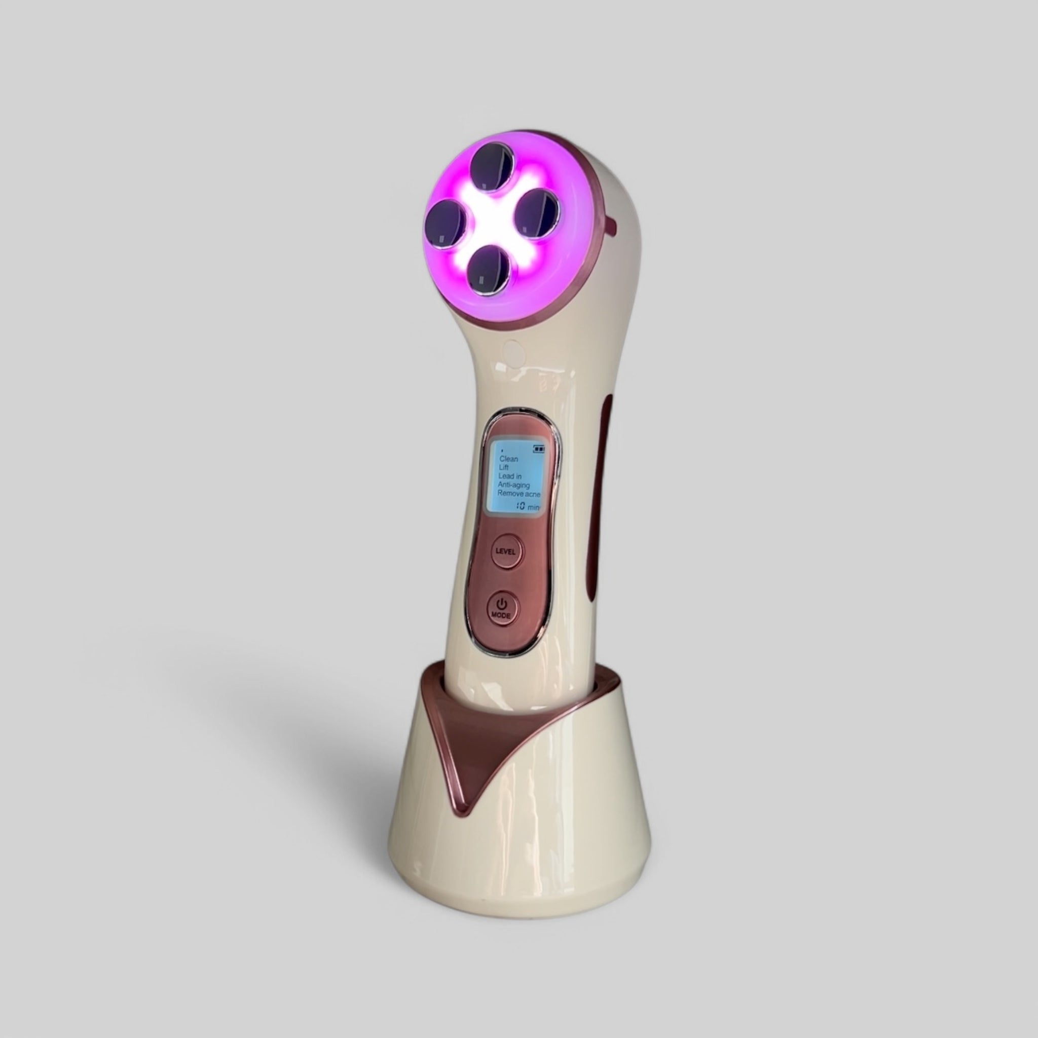 Lucce Bee Pink Light Therapy Skincare Device – Beauty Tool That Boosts Product Absorption and Enhances the Effectiveness of Serums and Creams