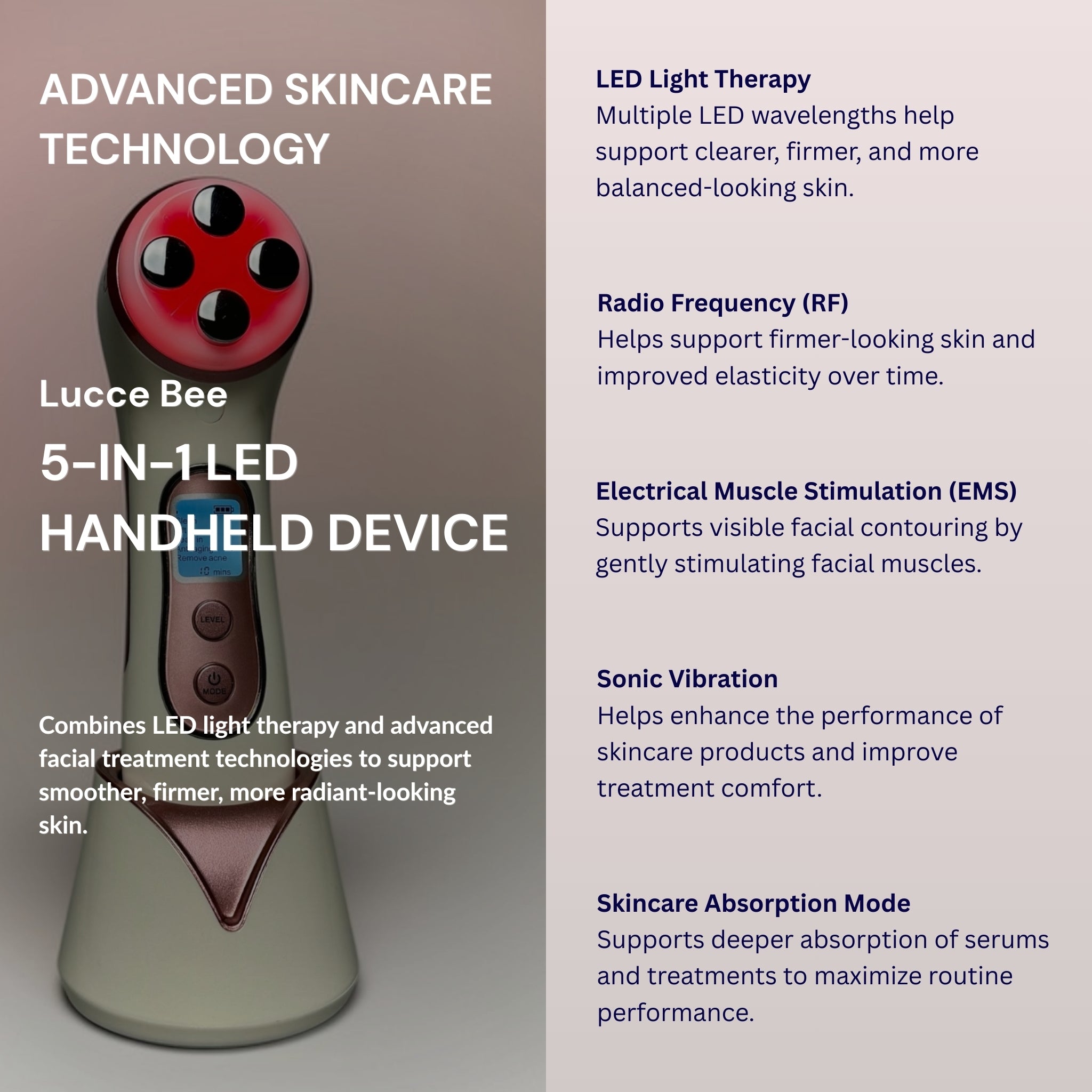 5-in-1 LED Handheld Device - Lucce Bee
