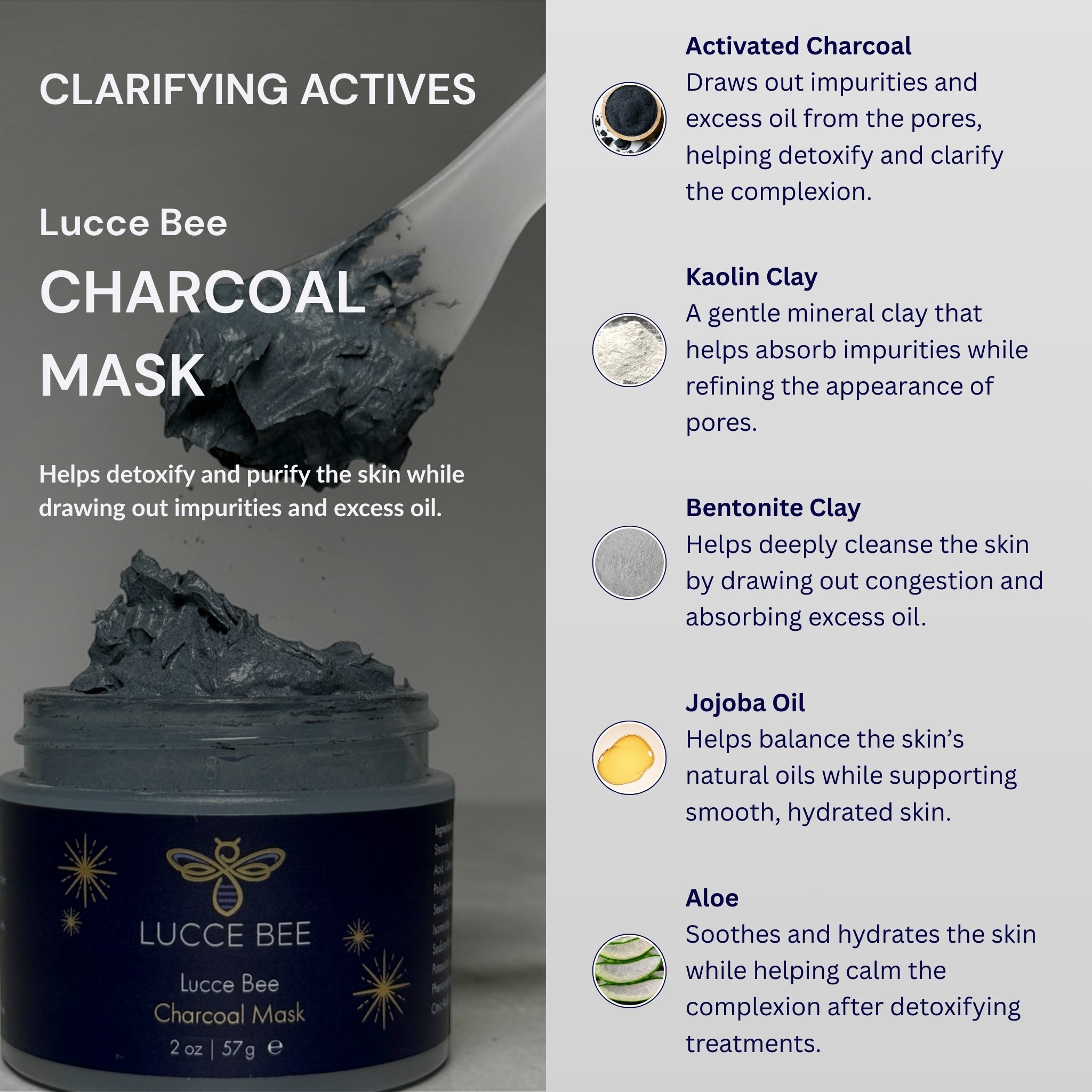 Charcoal Mask - Lucce Bee
